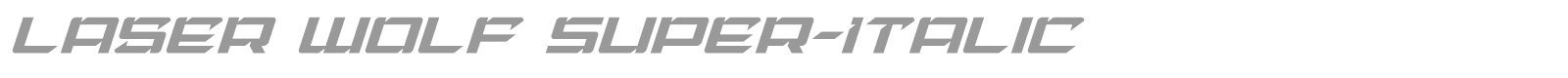 Laser Wolf font preview