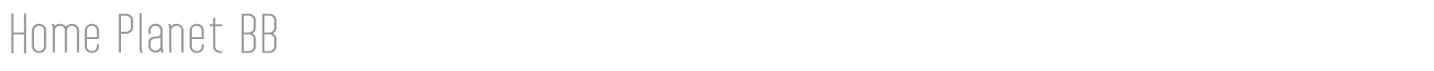 Home Planet font preview