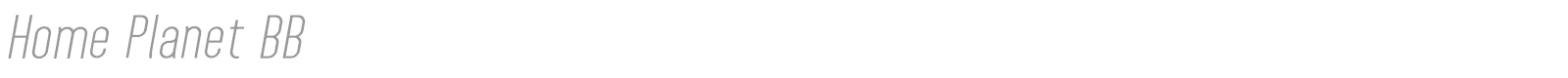 Home Planet font preview