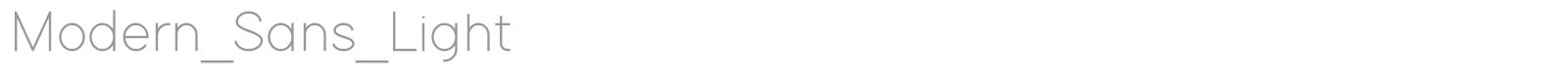 Modern Sans font preview