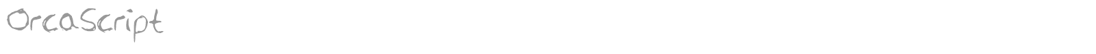 Orca Script font preview