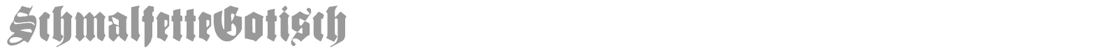 Schmale Gotisch MK font preview