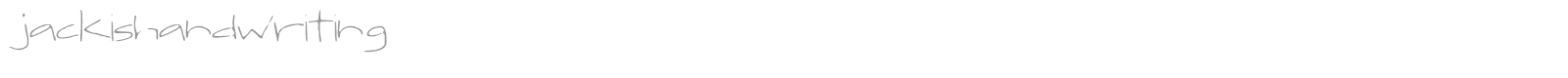Jackis Handwriting font preview