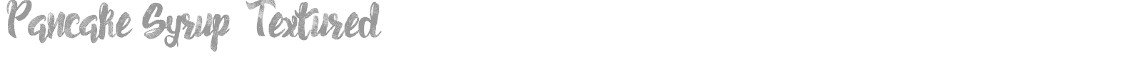 Pancake Syrup font preview