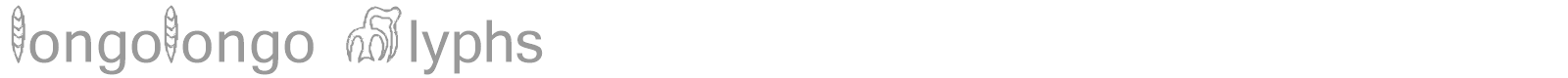 Font RongoRongo Glyphs