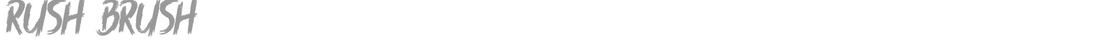 Rush Brush font preview