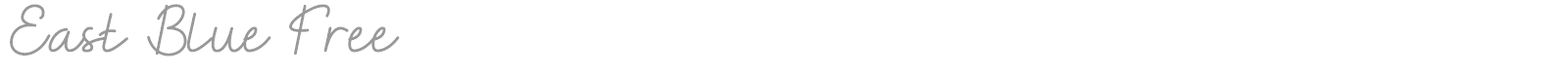 East Blue font preview