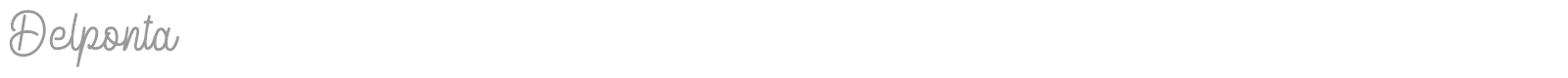 Delponta font preview