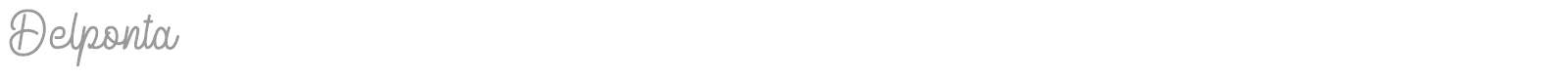Delponta font preview
