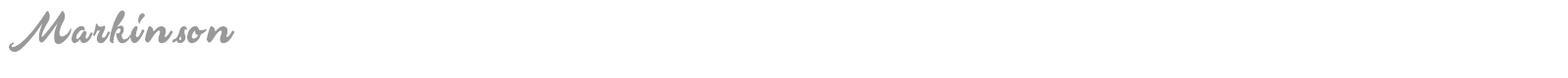 Markinson font preview