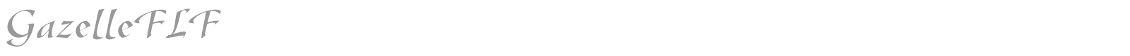 Gazelle FLF font preview