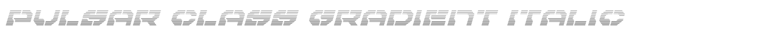 Pulsar Class font preview