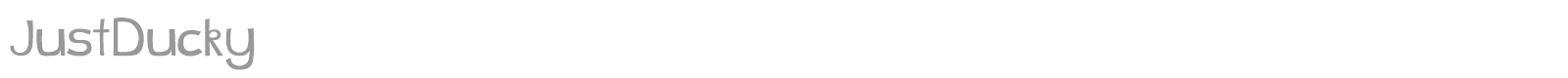 Just Ducky font preview