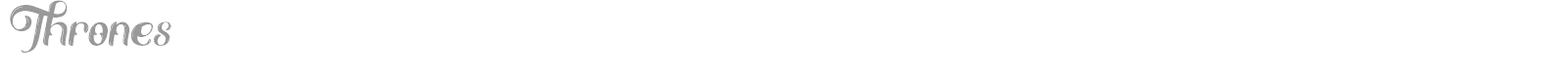Thrones font preview