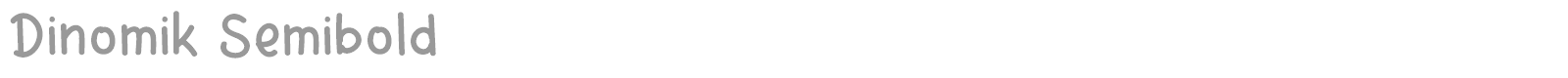 Dinomik font preview