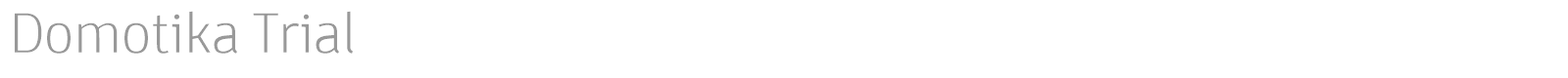 Domotika font preview