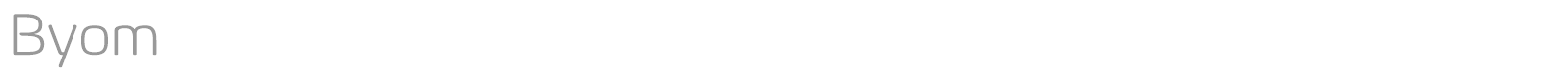 Byom Icons font preview