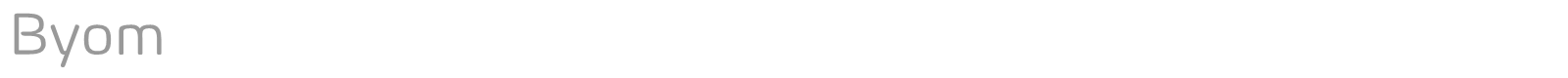 Byom Icons font preview
