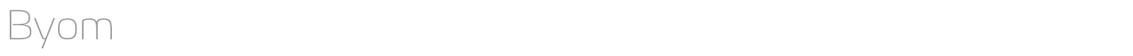 Byom Icons font preview
