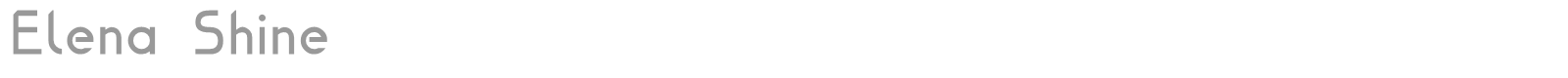 Elena Shine font preview