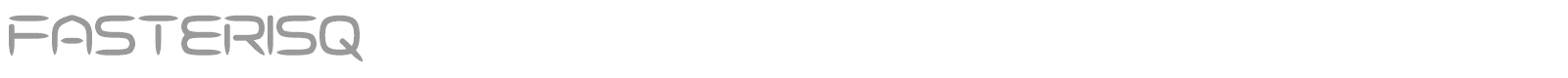 Fasterisq font preview