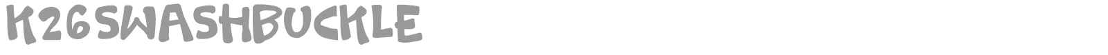 K26 Swashbuckle font preview