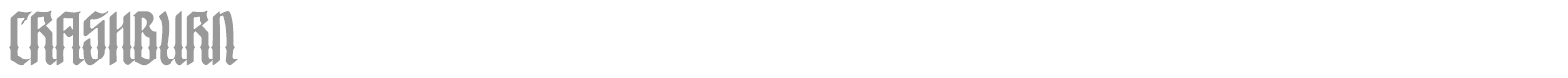 Crashburn font preview