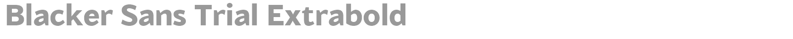 Blacker Sans font preview