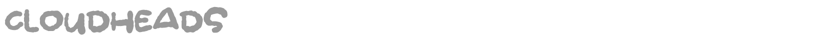 Cloudheads font preview