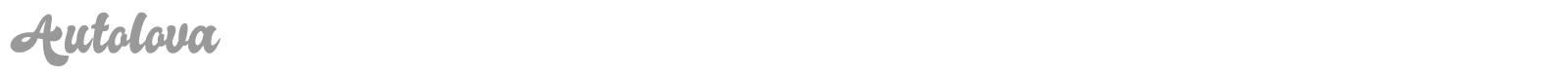Autolova font preview
