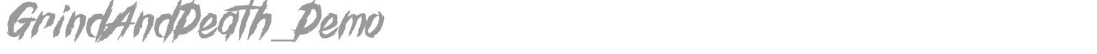 Grind Death font preview