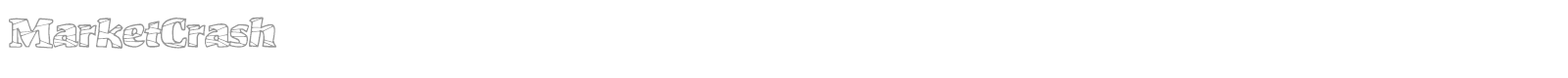 Market Crash font preview