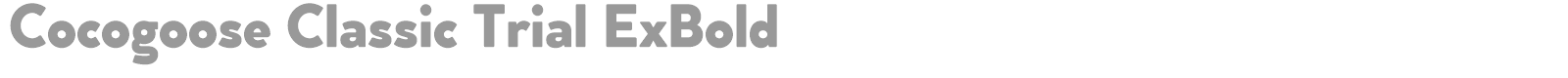 Cocogoose Classic font preview
