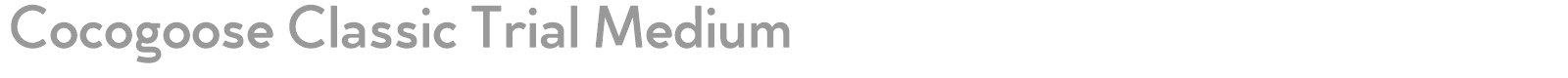 Cocogoose Classic font preview