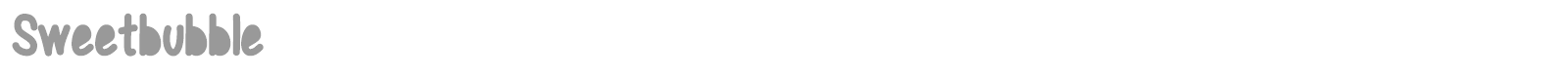 Sweet Bubble font preview