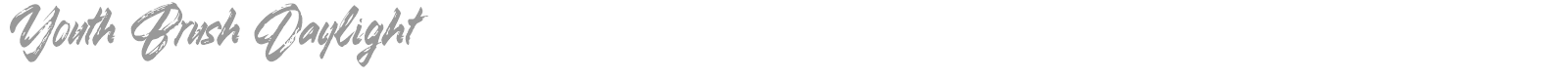 Youth Brush Daylight font preview