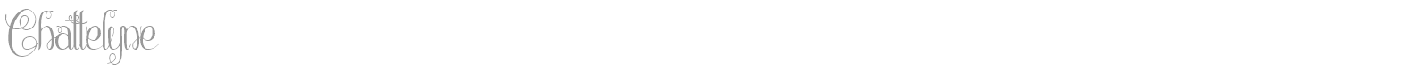 Chattelyne font preview