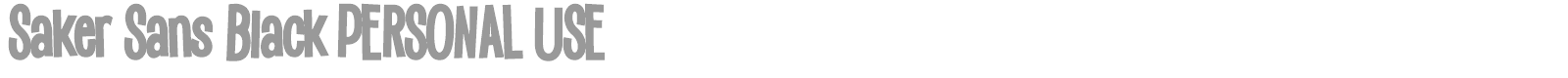 Saker Sans font preview