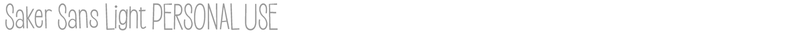 Saker Sans font preview