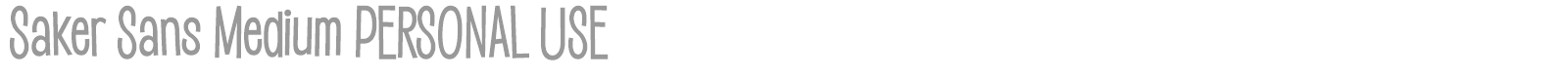 Saker Sans font preview