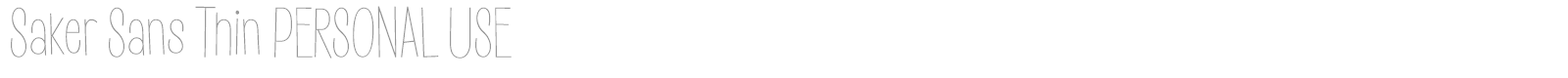 Saker Sans font preview