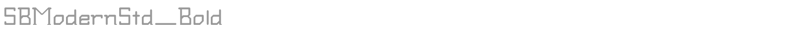 SB Modern font preview