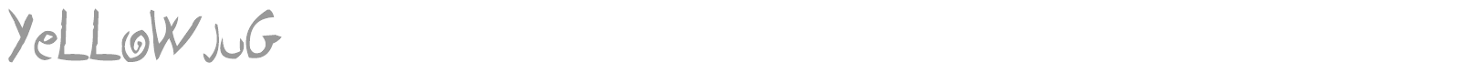 Yellow Jug font preview