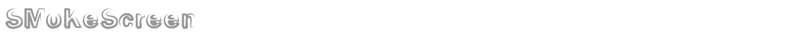 Smoke Screen font preview