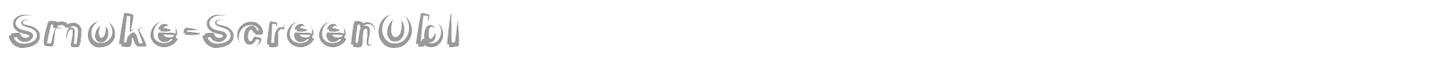 Smoke Screen font preview