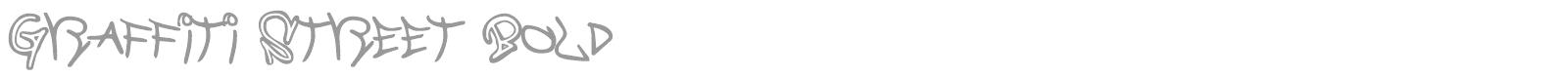 Graffiti Street font preview