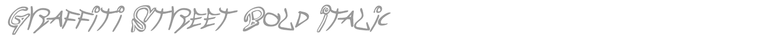 Graffiti Street font preview