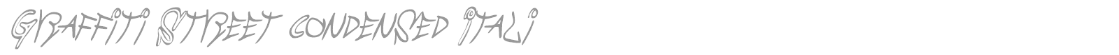 Graffiti Street font preview
