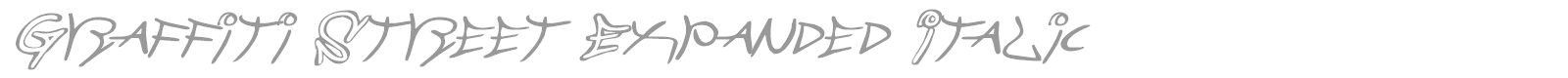 Graffiti Street font preview