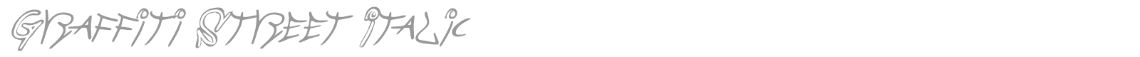 Graffiti Street font preview